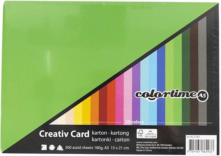 Image du produit Colortime Carte créative (300 pcs) (21425)