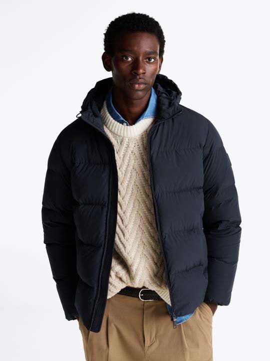 Produktbild Tommy Hilfiger Donsjas Hooded Puffer - Donkerblauw - Maat XL (XL)