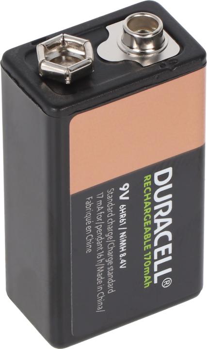 Produktbild Duracell Recharge Ultra (1 Stk., 9V Block, 170 mAh)