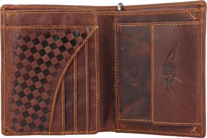 Actual product image Greenburry Racing Collection Nashville wallet RFID leather 10 cm