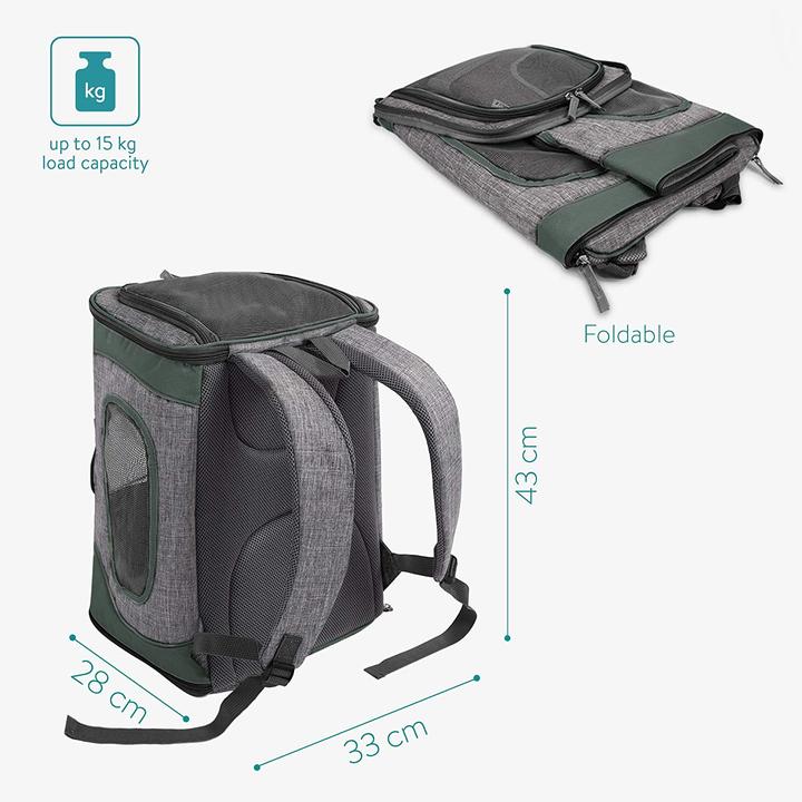 Actual product image Navaris Backpack for dog and cat (Dog, Cat, Foldable)