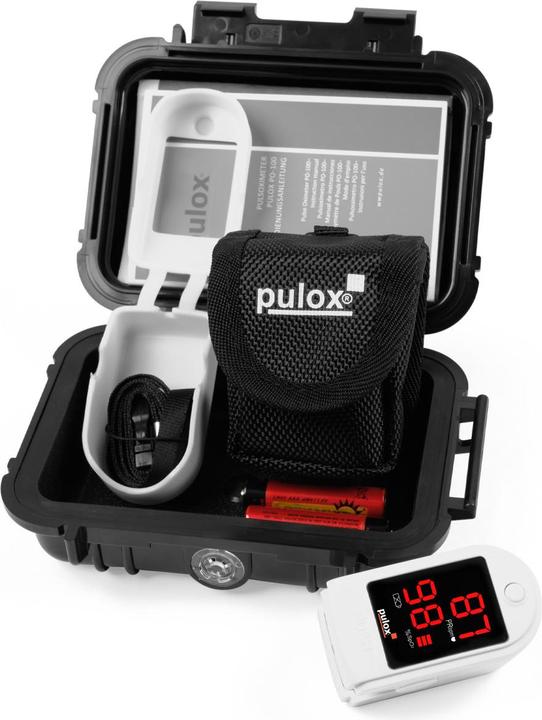 Actual product image Pulox Pulse oximeter PO-100 white