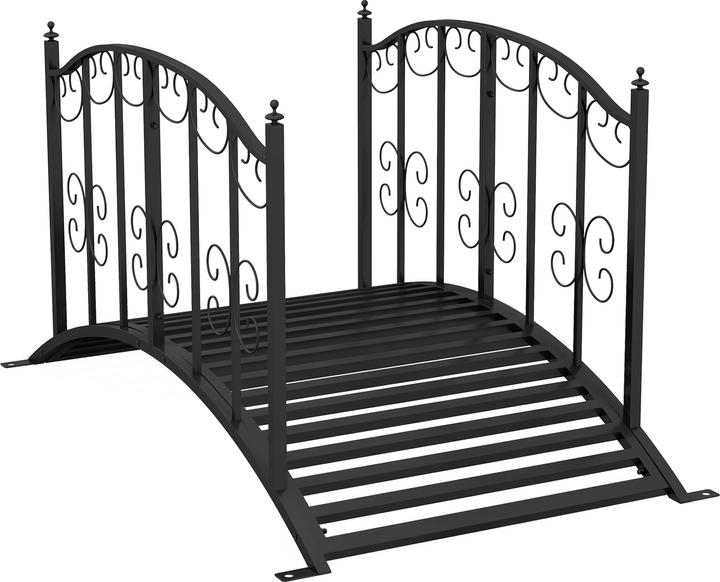 Produktbild Outsunny Gartenbrücke mit Ornamentgeländer
