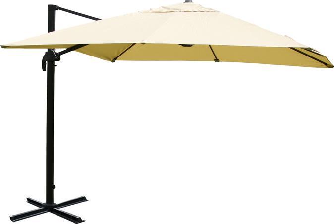 Produktbild Swisshandel24 Gastronomie-Ampelschirm, 3x4m (Ø5m) Polyester Alu/Stahl 26kg, creme ohne Ständer - 27243