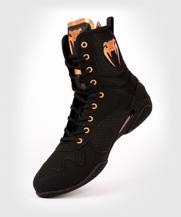Actual product image Venum Elite Boxing Shoes – Black/Bronze - 42 (US 9) (42)