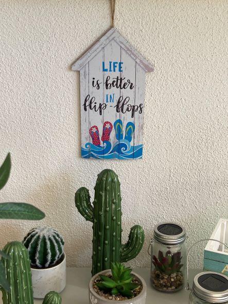 Produktbild GuGus Hänger Bild Flip Flop aus Holz H:30cm B:18cm T:1cm (18 x 30 cm)