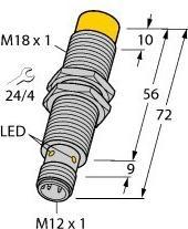 Produktbild Turck Schreib-/Lesekopf für Linien-Topologie BL ident TN-M18-H1147/C53