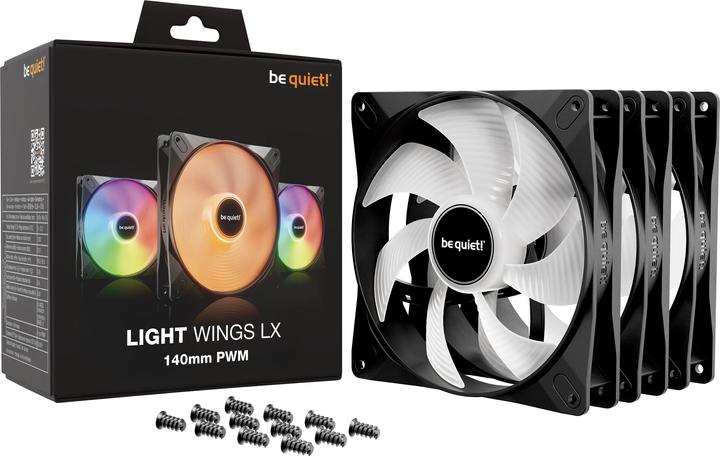 Produktbild be quiet! LIGHT WINGS LX 140mm PWM Triple-Pack (140 mm, 3 x)