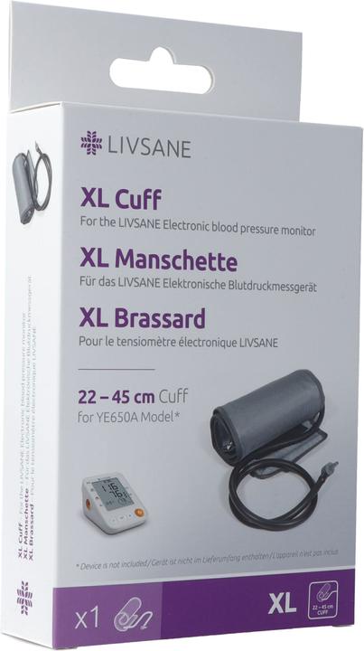 Produktbild Livsane Manschette XL 22-45cm zu Blutdruckmessgerät YE650A