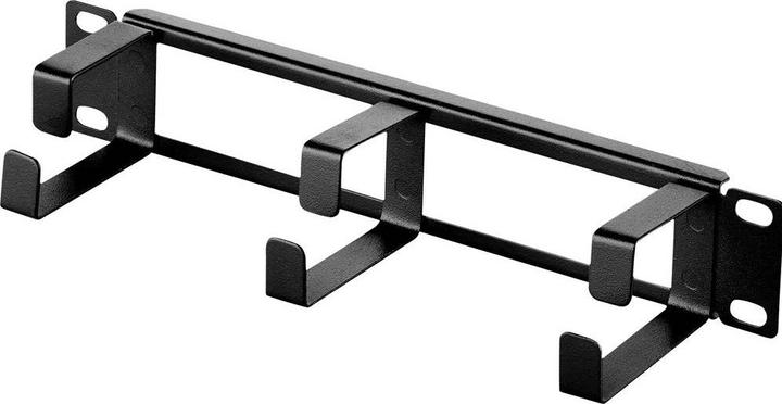 Produktbild Renkforce RF-3429154 25,40cm (10") Netzwerkschrank-Kabelführung 1 HE Schwarz