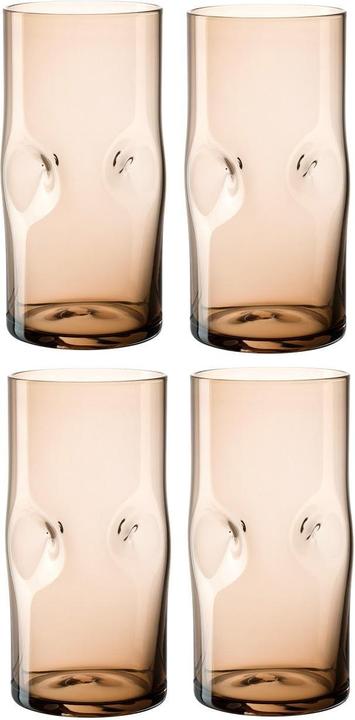 Actual product image Leonardo Drinking glass Vesuvio 330 ml, 4 pieces, Brown (0.33 l, 4 x)