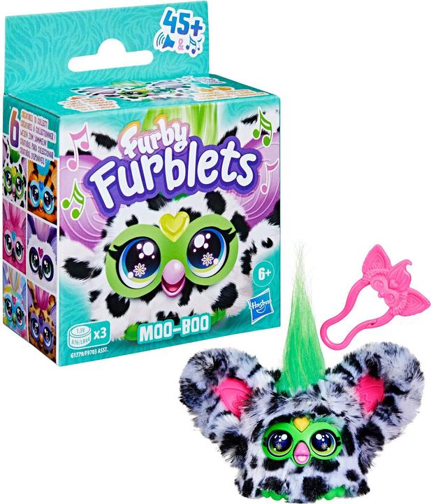 Furby Furblets Moo-Boo Kuh-Minispielzeug aus Plüsch (12.76 cm)