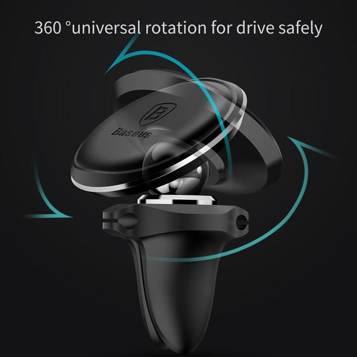 Immagine prodotto Baseus Supporto magnetico per l'auto dello sfiato d'aria con clip per cavi argento