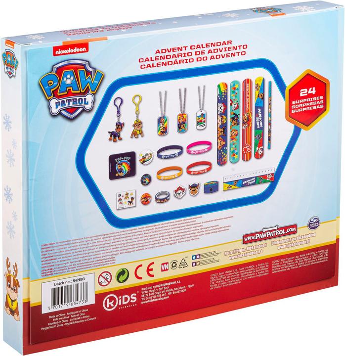 Actual product image Paw Patrol Advent Calendar