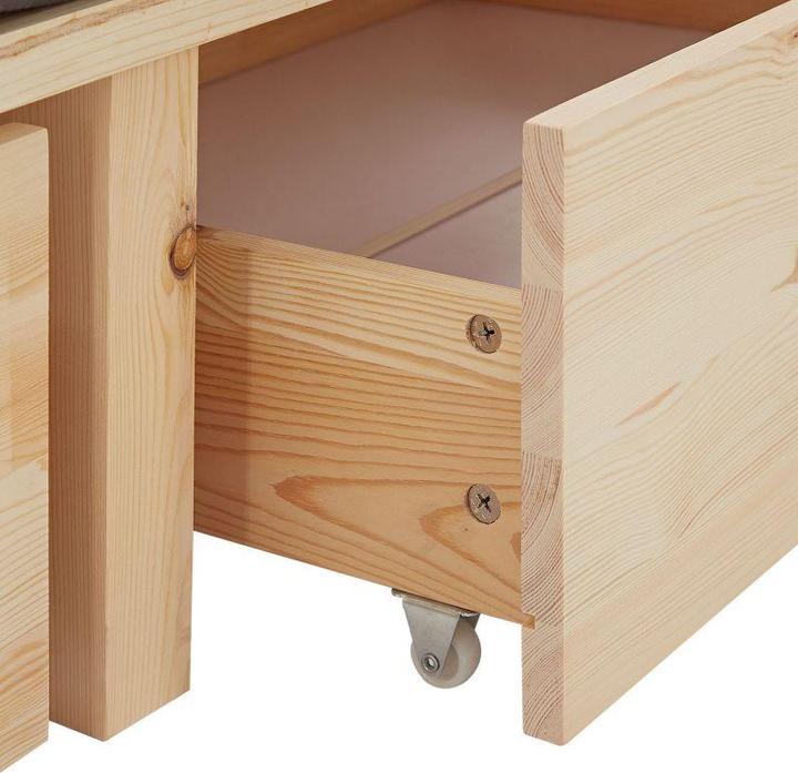 Actual product image Homestyle4u Palettenbett mit Lattenrost (100 x 200 cm)