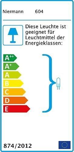 Energie-Label Niermann Stand By grauschwarz Strahler 'Fussball'