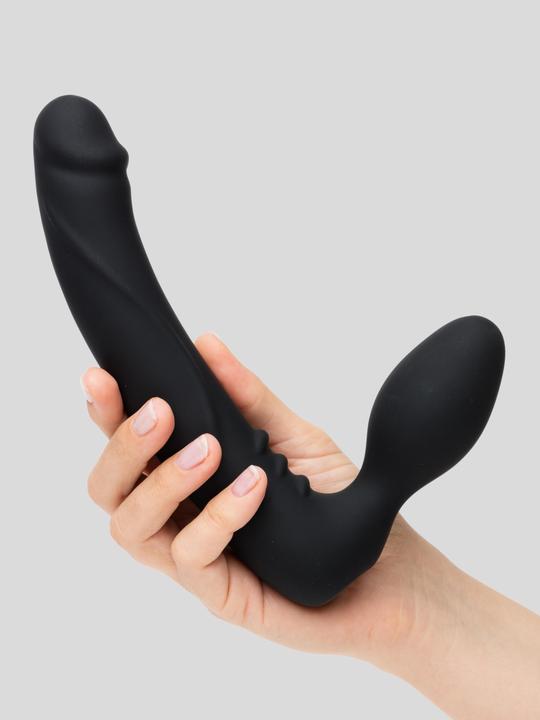 Immagine prodotto Tracey Cox Telecomando ricaricabile Girthy Strap-On senza spalline (Nero)