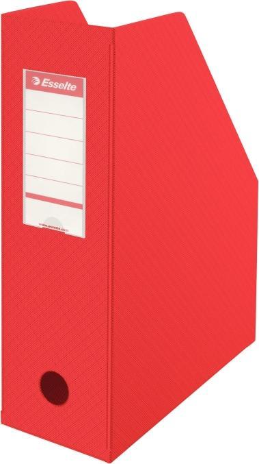 Actual product image Leitz Standard magazine file, DIN A4, cardboard, red (W)100 mm, shrink-wrapped with PVC film, foldable (A4)