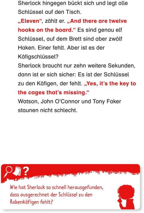 Produktbild Duden Leseprofi – Sherlock Junior und die Raben vom Tower of London (Deutsch, THiLO, Nikolai Renger, 2019)