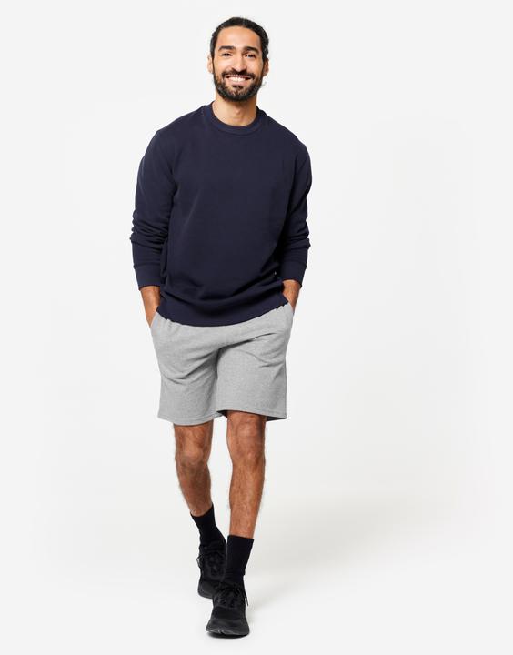 Image du produit Domyos Sweat à capuche homme en coton chaud - bleu/noir (S)