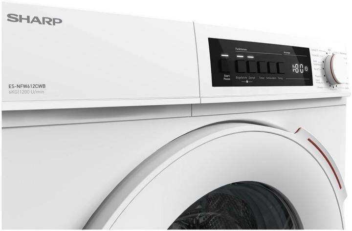 Produktbild Sharp ES-NFW612CWB-DE (6 kg, Links, EU-Stecker)