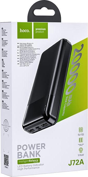 Actual product image Hoco External battery Power Bank J72A 20000mAh black (20000 mAh)