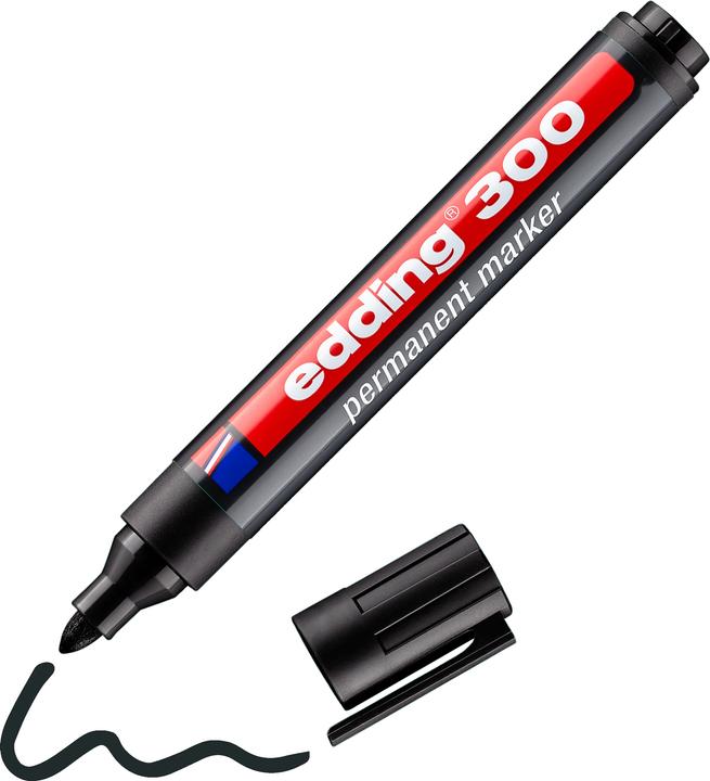 Produktbild Edding Permanent Marker 300 (Schwarz, 1.50 mm, 1 x)