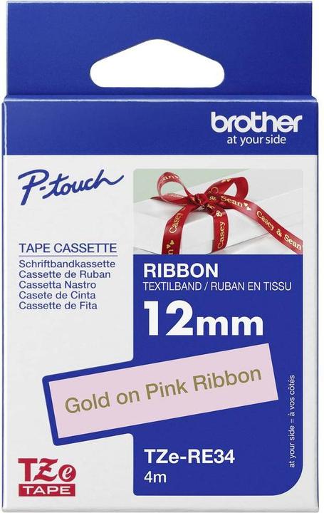 Productafbeelding Brother TZe-RE34 (1.20 cm, Goud, Roze)