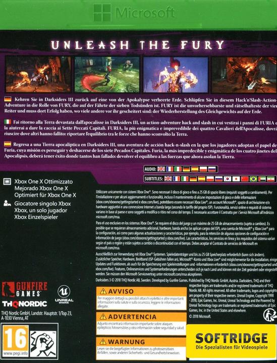 Produktbild THQ Darksiders III (Xbox One X, Xbox Series X, Multilingual)