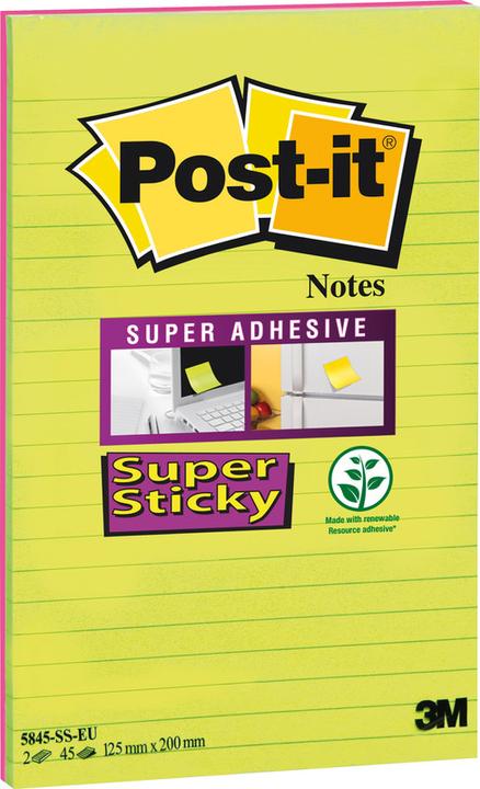 Productafbeelding Post-it Super kleverige notities (12,5 x 20,5 cm)