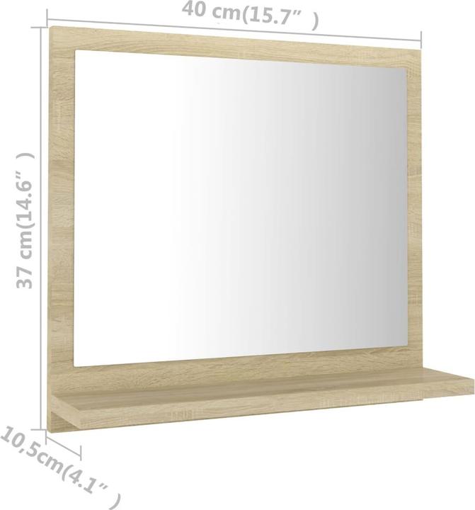 Actual product image VidaXL Spiegel (40 x 10.5 x 37 cm)