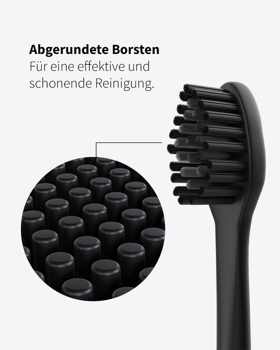 Image du produit Zahnheld Tête de brosse Basic Medium 6x Noir (6 x)