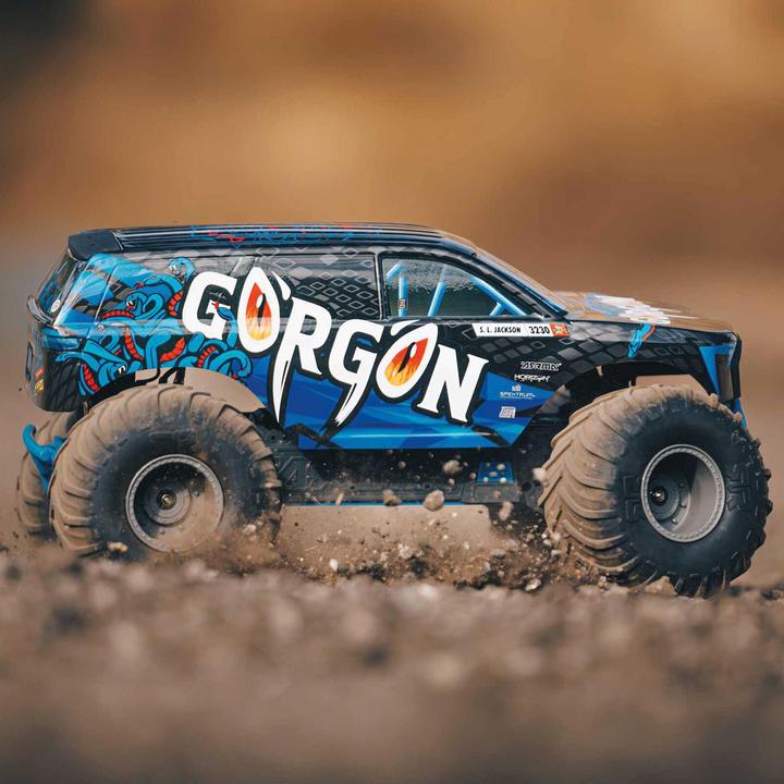 Productafbeelding Arrma Monstertruck Gorgon MEGA 550 RWD Blauw, ARTR, 1:10 (RTR Gereed voor gebruik)