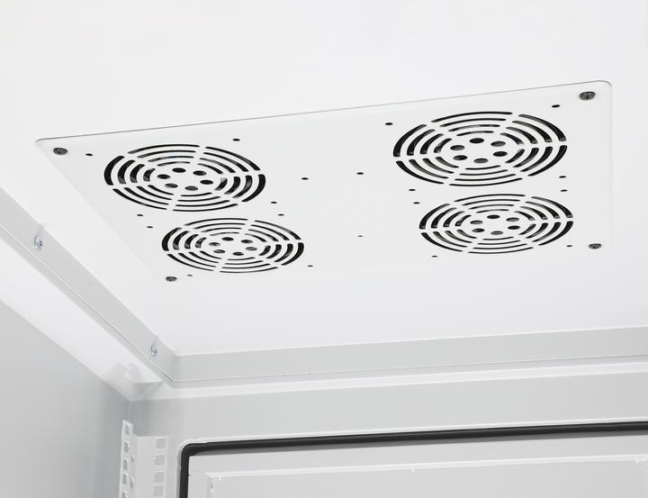 Produktbild Intellinet Industrieller IP55 19" Netzwerkschrank mit integrierten Lüftern, 27 HE (27 HE, 19 Zoll Rack)