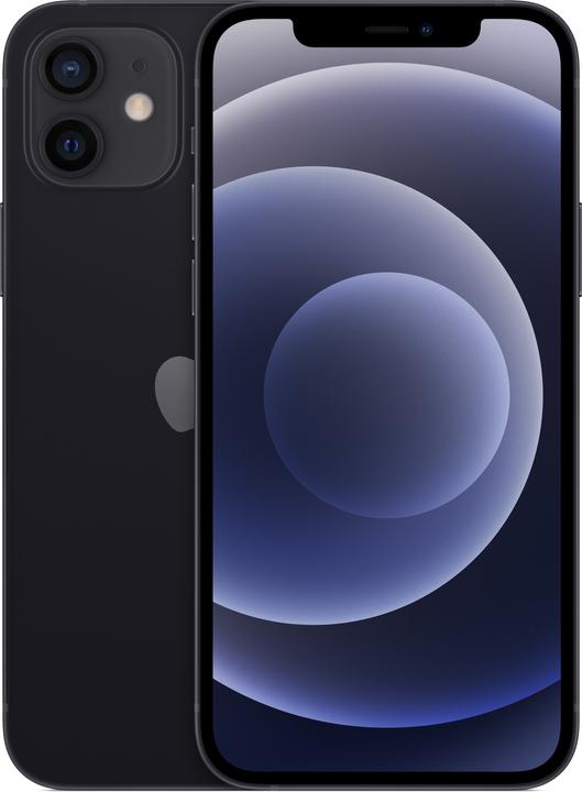Apple iPhone 12 (64 GB, Black, 6.10", SIM + eSIM, 12 Mpx, 5G)
