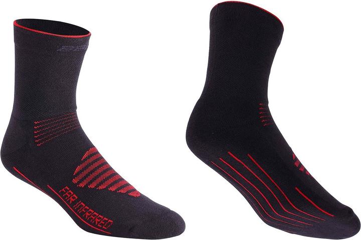 Actual product image BBB Winter sock FIRFeet black-red 44-47 (44 - 47)