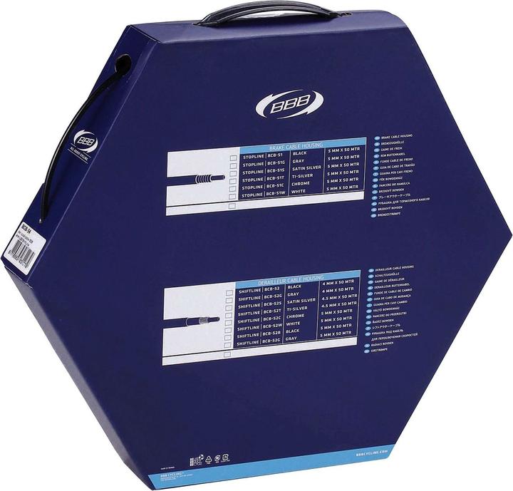 BBB Guaina del cavo di commutazione 5mm x 50m LEX nero