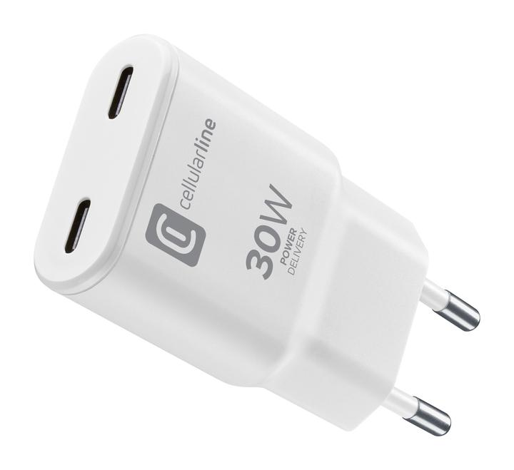 Produktbild Cellularline USB-C Duo GaN Reiselader 30W (30 W)