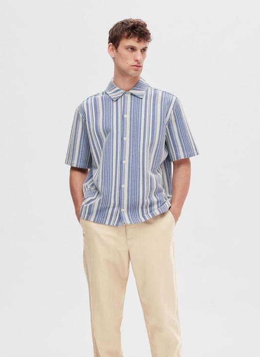 Produktbild Selected Homme Gestreiftes Kurzarmhemd (XL)