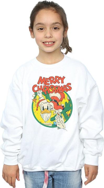 Immagine prodotto Disney Donald Duck Merry Christmas Felpa Ragazze (140, 146)