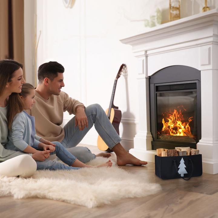 Immagine prodotto Relaxdays Sacchetto per legna da ardere (50 x 25 x 25 cm)