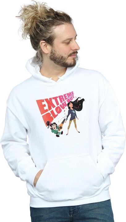Actual product image Disney Mens Wreck It Ralph Pocahontas And Vanellope Hoodie (M)