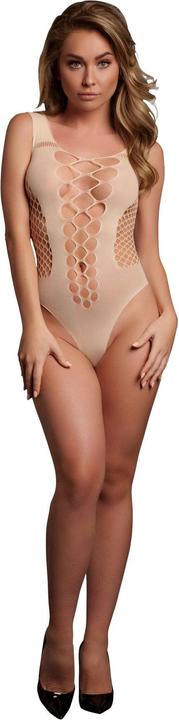 Produktbild Le Désir V-Neck Teddy with Opaque Panels - One Size (One Size)