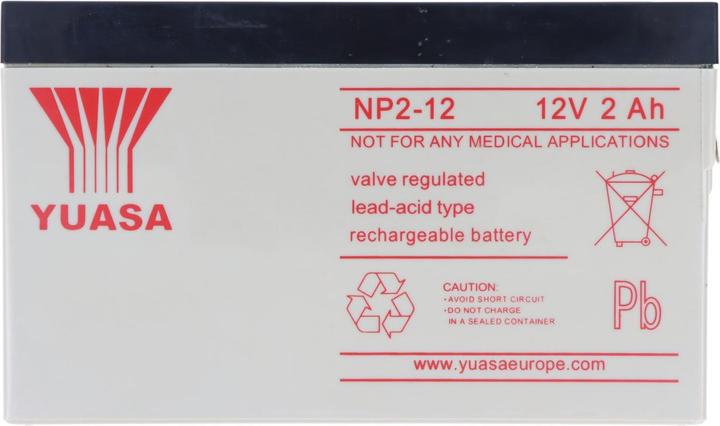 Actual product image Yuasa Battery NP2-12 (12 V, 2 Ah)