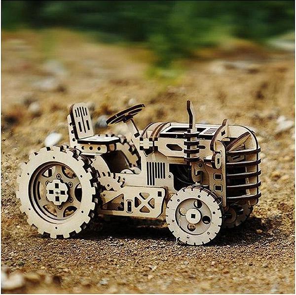Produktbild Robotime Bausatz Traktor mit Federantrieb