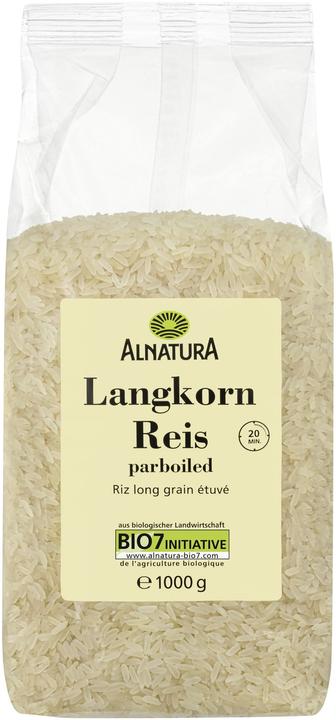 Actual product image Alnatura Organic long grain rice parboiled 1kg (1000 g)
