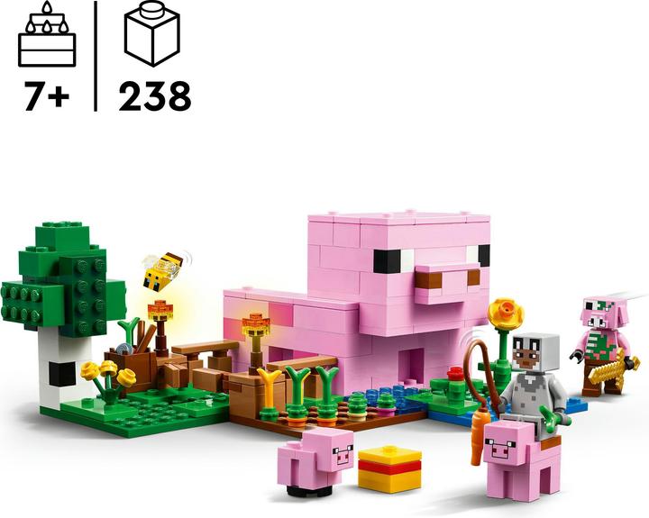 Produktbild LEGO Das Babyschwein-Haus (21268, LEGO Minecraft)
