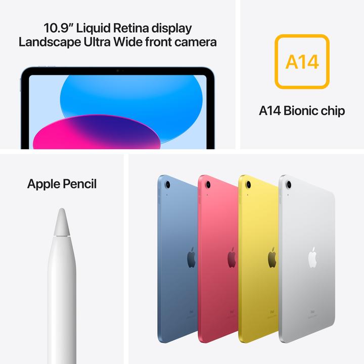 Productafbeelding Apple iPad 2022 (10e generatie) (Alleen WLAN, 10.90", 64 GB, Roze)