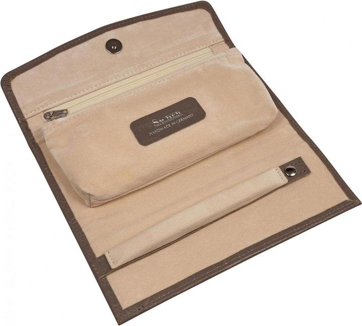 Actual product image Sacher 1010.0916P18 - Jewellery roll new classic grey full grain leather