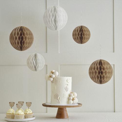 Image du produit Ginger Ray Décorations nid d'abeille à suspendre
